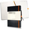 WORKFLO Worknotes Notizbuch a4 dotted - Das Notizbuch für Kreative und Macher, 192 perforierte Seiten, 100g/qm, Hardcover, schwarz