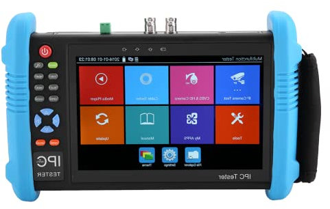 IP CCTV Tester Monitor, TVI CVI AHD CCTV Tester per l'installazione di telecamere di Sicurezza per Creare Report di Test(IPC-9800-Plus, Regolamenti Europei)