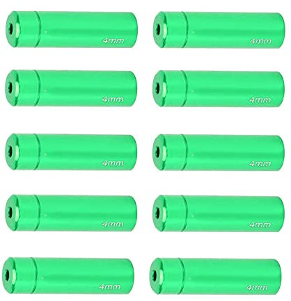 SUNGOOYUE 10Pcs 4mm Bicycle Shift Cable End Cover, Aluminum Alloy Bicycle Shift Cable End Cover for Road Mountain Bike Accessory(green)