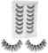 Faux cils aspect naturel 7 paires 3D Faux vison vaporeux cils seulement tous moelleux Faux cils Pack 14MM A15