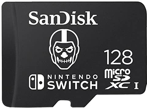 SanDisk microSDXC Karte für Nintendo Switch Fortnite Edition 128 GB (für die Nintendo Switch, Lesen bis zu 100 MB/s, Schreiben bis zu 90 MB/s, 30 Jahre eingeschränkte Garantie)