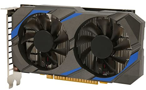 Vikye GTX 1050 Ti 4 GB Grafikkarte, GDDR5 128 Bit Gaming-Grafikkarte, PCI Express 3.0x16-Schnittstelle, Gaming-Grafikkarte mit 2 Extrem Leisen Lüftern für PC