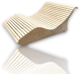 Holztec-Leitner Himmelsliege Holzliege Gartenliege Schwungliege 95cm aus Fichtenholz. Sonnenliege Made in Bavaria