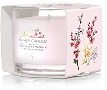 YANKEE CANDLE Duftkerze Votive im Glas Pink Cherry Vanilla Duft Haus innen