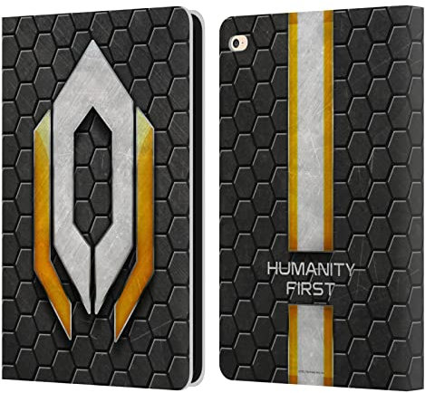 Head Case Designs Licenciado Oficialmente EA Bioware Mass Effect Cerberus Logo Gráficos Carcasa de Cuero Tipo Libro Compatible con Apple iPad Air 2 (2014)