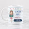 Wanapix | Taza Personalizada para Profesores | Personalizable con Nombre o Texto| Detalle Profe Infantil | Regalo para Profesores | Apta para Microondas | 325ml | Blanca - (a,e,i,o,u) Profesora