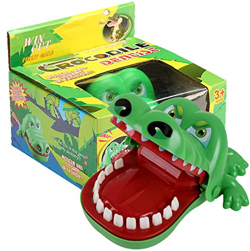 SZQIUNUBI Krokodil Spiel für Kinder,ZäHne Krokodil ZäHne Spielzeug,Spielzeug Krokodil Zähne Action Geschicklichkeit Crocodile Teeth Game für Familienspiele, Freundesammlungen Und Trick Requisiten