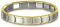 Quiges - 9mm Italian Style Modul Armband Edelstahl Gold Matt Komplett für Italienische Charm Modul
