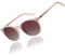 DUCO Retro Polarisierte Damen Sonnenbrille Vintage UV400 Schutz Sonnenbrillen Leichtgewicht Acetat Rahmen 1230 (Transparent Pink Rahmen Braun Linse)