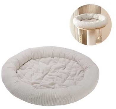 SHENGOCASE Runder Kratzbaum, Zubehör, Ersatzteile, rundes Donut-Kuschelkissen, Hundebett, Add-ons für Plaform-Sitzstangen (50,8 cm)