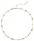 Dochais Perlen Kette Damen Frauen Gold Silber Halskette mit 4x6mm Unregelmäßige Süßwasserperlen Mädchen Weiße Perle Choker Kette Freundin Strang Hochzeit Abschlussball Braut Perlen Schmuck Geschenke