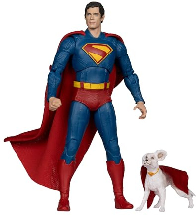 McFarlane Superman (2025) DC Multiverse Deluxe Actionfigur Superman with Krypto the Super Dog 18 cm
