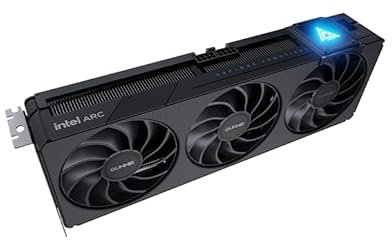 WEELIAO GUNNIR Intel Arc B580 Photon 12G Black Graphics Card,2850 Mhz Video Card,12GB 192-bit GDDR6,PCIE4.0,1 HDMI2.1,3 DP2.1,3 Fans,TBP 220W