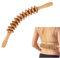 Faszienroll Holz Massageroller mit Griff,Muskelentspannende Massagestange aus Holz für Rücken/Bauch/Schulter – ohne Grate,Muskelentspannung/Körperformung/Gua Sha Massage/Anti Cellulite/Buche