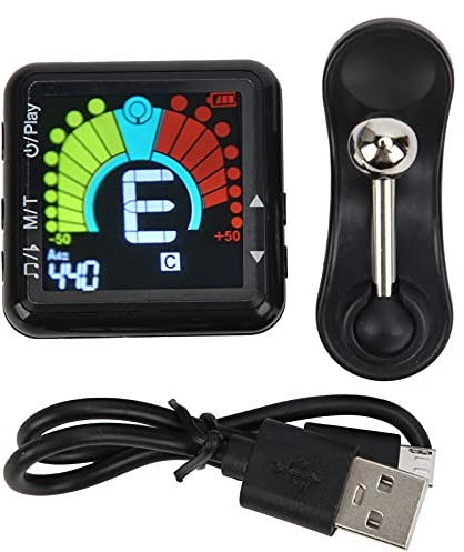 Tuner de Métronome électronique avec Batterie de Lithium Rechargeable pour Basse et ukulélé