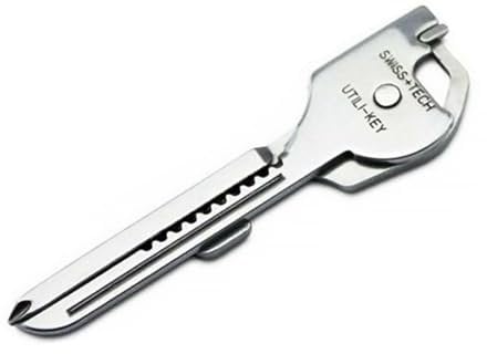 Wjelet Multi Tool 6 in 1 Keychain Stainless Steel Key Portable Tool, Outdoor Multitool for Screwdriver, Box Cutter, Bottle Opener, Keychain Portable Cutter for Camping, Survival, Everyday Use
