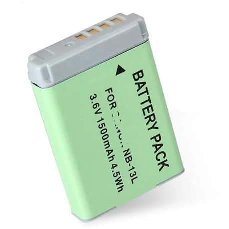 Lithium Battery NB-13L NB13L 3.6V Camera Battery，Compatible For Canon PowerShot G5X G7 X Mark II G9X SX720 SX730 SX740 HS Camera CB-2LH ，1250mAh Charger(1500mah)