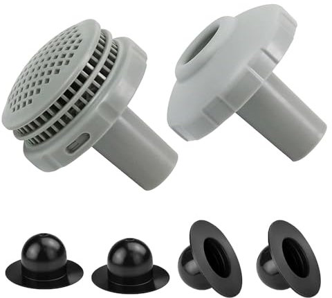 KBIBCK Pool Filter Anschluss,Pool Anschlussset 32mm, Pool Filter Anschluss Set,Inte Poolfilter Pool Zubehör mit Innengewinde zum Verschrauben, Wasserzirkulation im Pool zu verbessern,6-teiliges Set