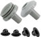 KBIBCK Pool Filter Anschluss,Pool Anschlussset 32mm, Pool Filter Anschluss Set,Inte Poolfilter Pool Zubehör mit Innengewinde zum Verschrauben, Wasserzirkulation im Pool zu verbessern,6-teiliges Set