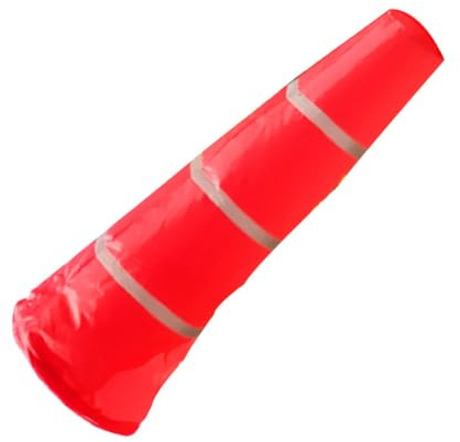 AKOOSY Reflektierender Gartenwindsack F-50 aus Seide Rot 150cm