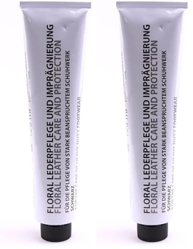 Floral Original Bundeswehr Schuhcreme schwarz 125 ml (1 Tube) (Packung mit 2)