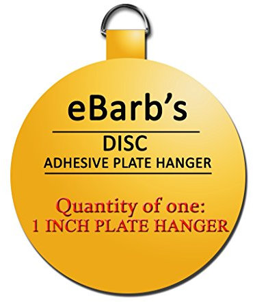 eBarb's The Original English Plate Hanger Disc--a quantity of ONE 1.25 Inch Hanger