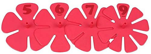 4 marque-parts de gâteau 5, 6, 7 et 9 parts
