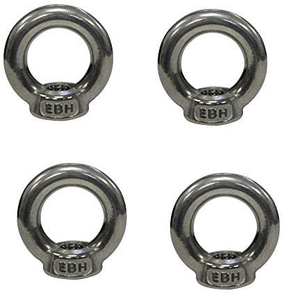 M8 Lifting Eye Nuts Made from Marine Grade A4 Stainless Steel 316 (Pack of 4)