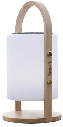 Lámpara con altavoz bluetooth inalámbrico H37CM WOODY PLAY