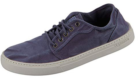 Natural World Eco - 6602E Men's Trainers - Organic Cotton Canvas Shoes - 100% EcoFriendly - Dark Blue Color