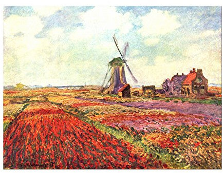 Kunstdruck Poster - Claude Monet Tulpen von Holland 40x30 cm ca. A3 - Alte Meister Bild ohne Rahmen