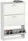 MUEBLES PITARCH, Zapatero de 3 Puertas abatibles Tibet, optimo para recibidor, Pasillo o habitación, 18 Pares de Zapatos, Color Blanco, 119,5x74x25 cm (Alto x Ancho x Profundo)