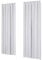 Deconovo Lot de 2 Rideaux de Porte Occultants Cuisine Fenêtre Intérieur, Rideau Isolant Thermique Anti Froid Galon Fronceur Salon Balcon Chambre Fille, Blanc Pâle Gris, 140x175cm