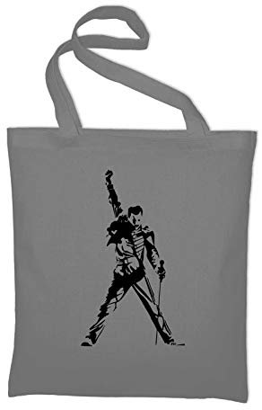 STYLETEX23 Freddie Fan Jutebeutel Shopping Bag, light grey