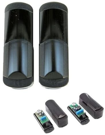 Dieffematic Fotocellule Wireless a Batteria per Automazione Cancelli Serrande Garage - Coppia da Parete Esterno Orientabile 180°