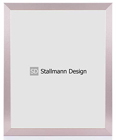 Stallmann Design New Modern Cadre photo en bois MDF 10 x 15 cm Blanc Disponible en A4 et 60 autres formats Différentes couleurs au choix Cadre pour photos et affiches, Bois, Rose pastel., 20 x 20 cm