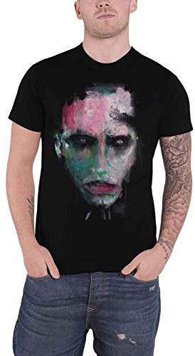 Marilyn Manson T Shirt We Are Chaos Back Print Logo Nue offiziell Schwarz M