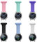 Makzib Fob for Samsung Galaxy Smart Watch 20mm Silicone Fob Strap Band for Nurses Midwives Doctors Healthcare Paramedics (Black)