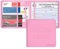 wisdompro Porte-permis de Conduire – Porte-Documents pour Carte Grise et d'assurance – Étui Portefeuille en Similicuir PU pour Documents du véhicule – Rose