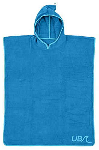 Urban Beach Hooded Beach Towel for Kids, Cotton Pool Towel Poncho, One Size Blue, One-sze, BGG1736