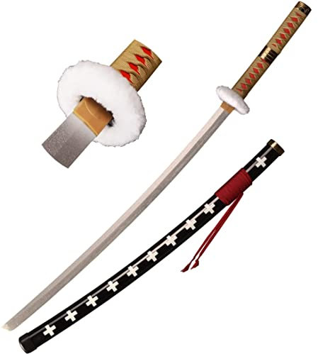 KOGUMA Katana - Espada de madera de una pieza para cosplay con vaina, réplica de accesorios de 100 cm
