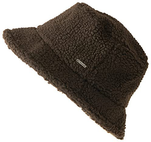 CHARM Winter Bucket Hat Fischerhut - Teddy Fell Anglerhut Chemo Bio Baumwolle Braun
