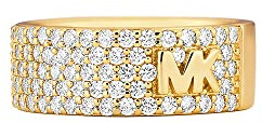 Damen Ring aus vergoldetem Sterlingsilber mit Zirkonia von Michael Kors