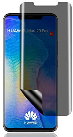 Yiunssy Sichtschutz Schutzfolie für Huawei Mate 20 Pro,[Vollständige Abdeckung],Anti-Spy Weich TPU Privacy Displayschutzfolie für Huawei Mate 20 Pro
