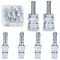 Nutmanel Gas Quick Release Couplings 6 pcs, Quick Release Gas Connector for 8mm Propane/Lpg/Butane/Gas Quick Release, Male Female