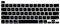 MiNGFi Silikon Englisch QWERTY Tastaturschutz für MacBook Pro 13 M1/M2 A2338 (2020–2023), A2289 (2020), A2251 (2020–2021), Pro 16 A2141 (2019–2021) US/ANSI Tastaturlayout - Schwarz
