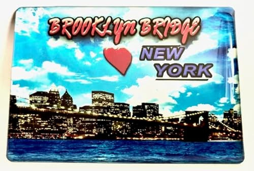 New York magnet, Brooklyn Bridge USA, Vereinigten Staaten Kühlschrankmagnet , New York Souvenir, USA Souvenir