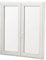 Finestra a Due Ante in PVC Bianco 100X120 cm Design Moderno con Doppio Vetro Camera da 24mm E Vetri Antinfortunistici Infissi Serramenti in PVC 5 Camere F100x120