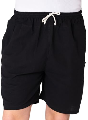 PANASIAM Shorts Bahama - Sommershort mit Kordelzug - Kurze Freizeithose | 100% Baumwolle, atmungsaktiv, elastischer Bund mit Kordelzug & Taschen, Unisex Strandshorts oder Schlafshorts Damen & Herren