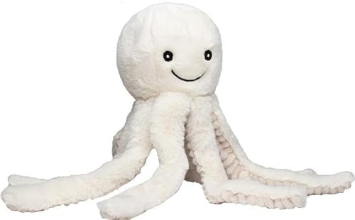 Duckshop RecycelOctopus - Creme - Kuscheltier I Stofftier I Plüschtier I Geschenk für Kinder